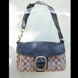 Classic Coach Signature Shoulder Bag